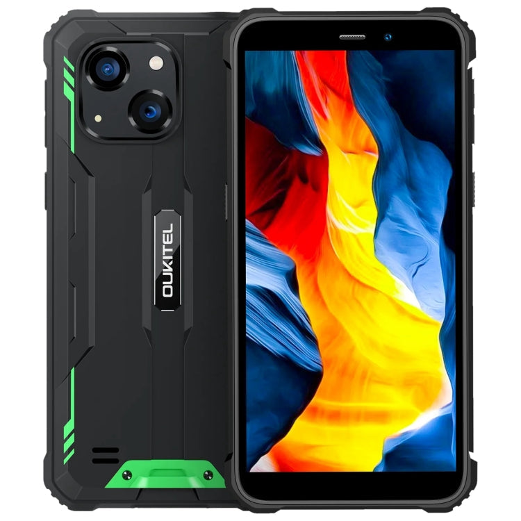 Oukitel WP32, 4GB+128GB, IP68/IP69K, 5.93 inch Android 13 Unisoc Tiger T606 Octa-core, NFC, OTG, Network: 4G(Green)