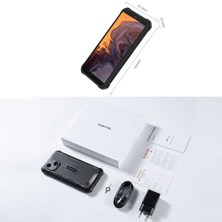 Oukitel WP32, 4GB+128GB, IP68/IP69K, 5.93 inch Android 13 Unisoc Tiger T606 Octa-core, NFC, OTG, Network: 4G(Green)