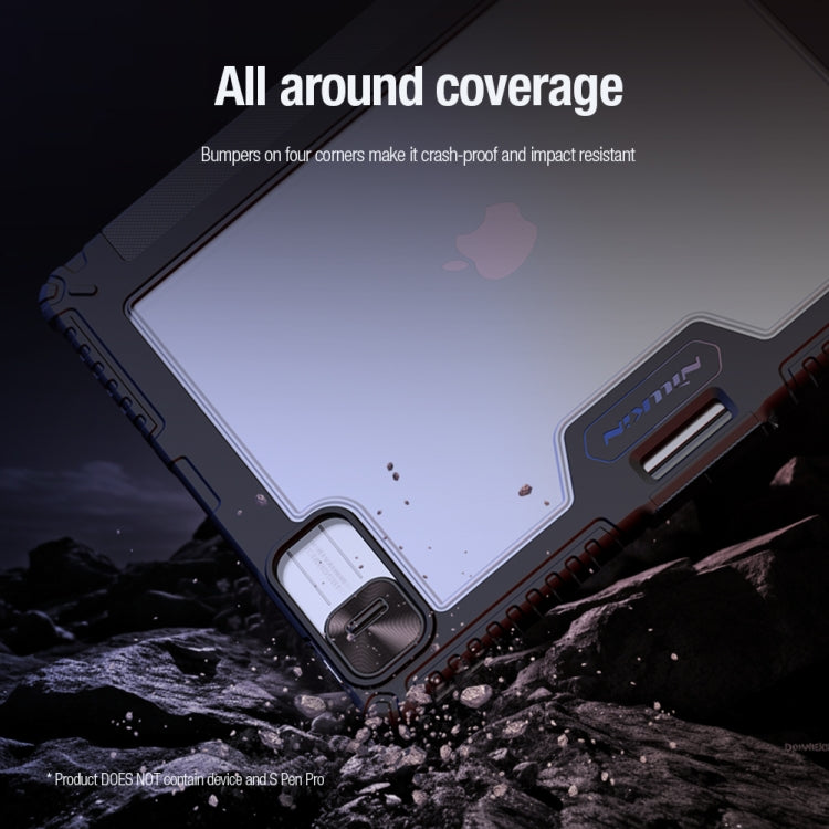 NILLKIN Bumper Pro Multi-angle Folding Style Tablet Leather Case, For iPad Pro 13 2025 / 2024, For iPad Pro 11 2025 / 2024