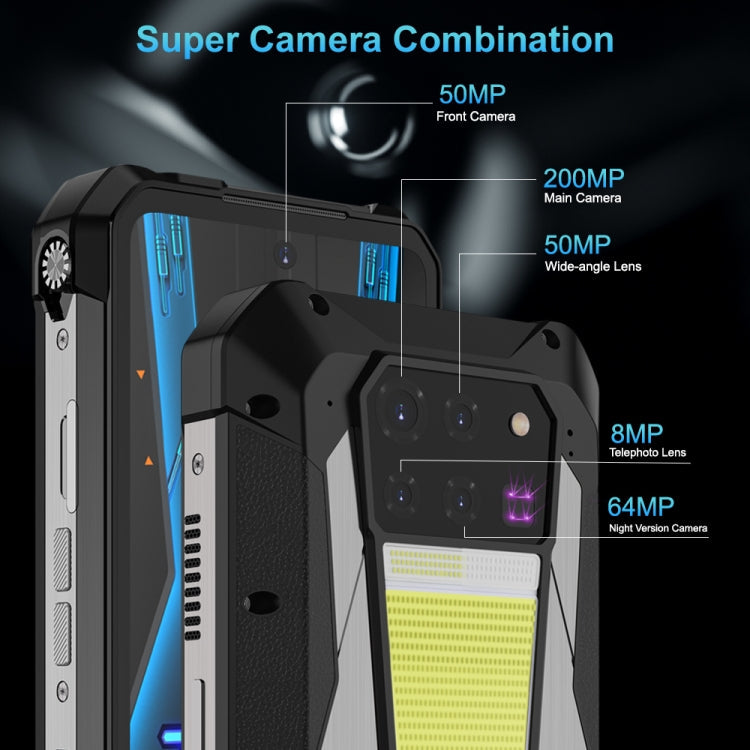 Unihertz Tank 3 Pro 5G / 8849: 18GB RAM, 512GB Storage, Projector, 200MP Camera, , 23800mAh Battery, 6.79" Android 13 Dimensity 8200, 5G