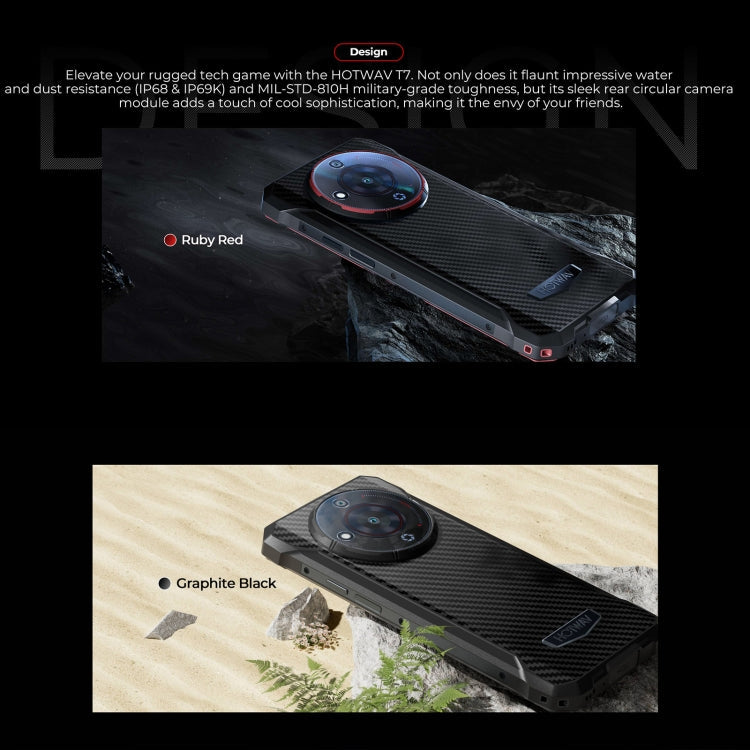 HOTWAV T7 Rugged Phone, 4GB+128GB, 6280mAh, 6.52 inch Android 13 MT8788 Octa Core, Network: 4G, OTG(Red)