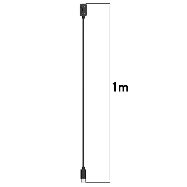 For Samsung Galaxy Fit 3 Official Style Smart Watch Charging Cable, Length: 1m, Port:USB-C / Type-C(Black)