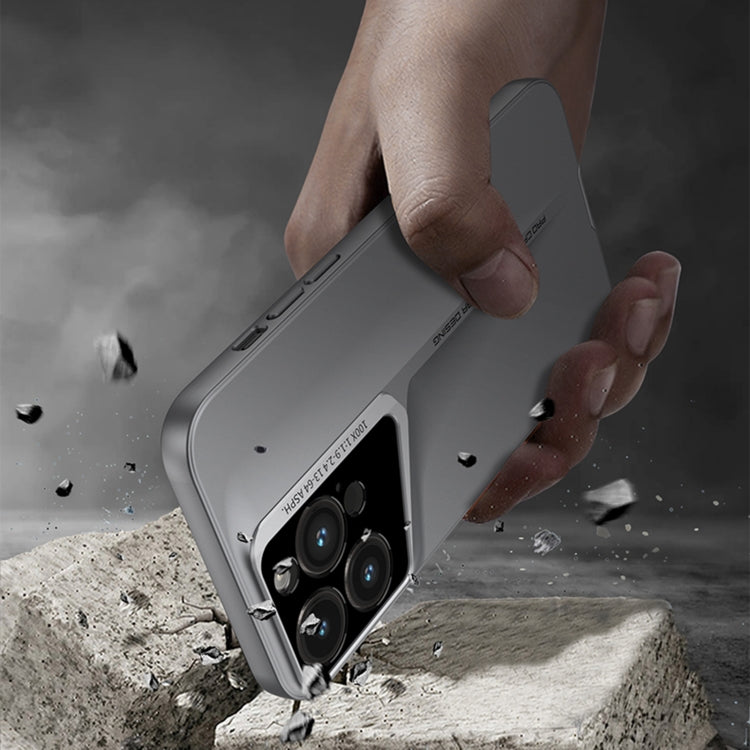 For iPhone 15 Pro Max GKK Blade Ultra-thin Full Coverage Phone Case(Grey)