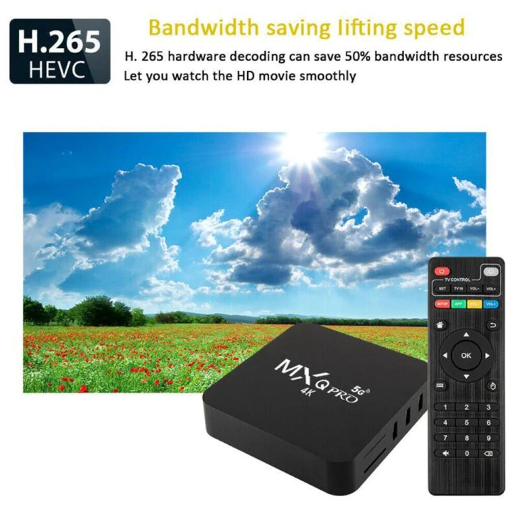 MXQ Pro RK3228A Quad-Core CPU 4K HD Network Set-Top Box, RAM:2GB+16GB(UK Plug)
