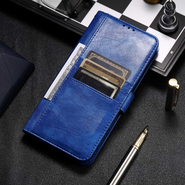For Samsung Galaxy S23+ 5G Simple 6-Card Wallet Leather Phone Case(Blue)