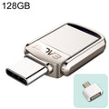 EAGET 128G USB 3.1 + Type-C / USB-C  Interface Metal Twister Flash U Disk, with Micro USB OTG Adapter