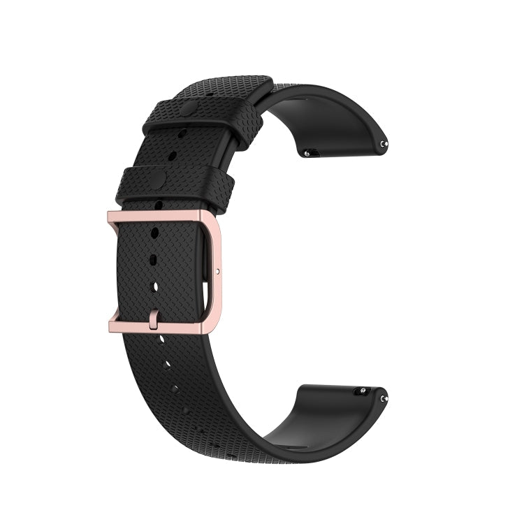 For Polar Ignite 20mm Dot Texture Watch Band(Black)