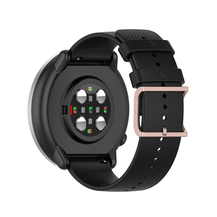For Polar Ignite 20mm Dot Texture Watch Band(Black)