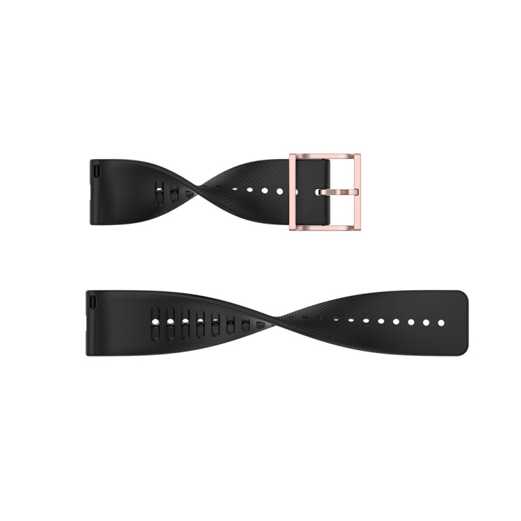 For Polar Ignite 20mm Dot Texture Watch Band(Black)