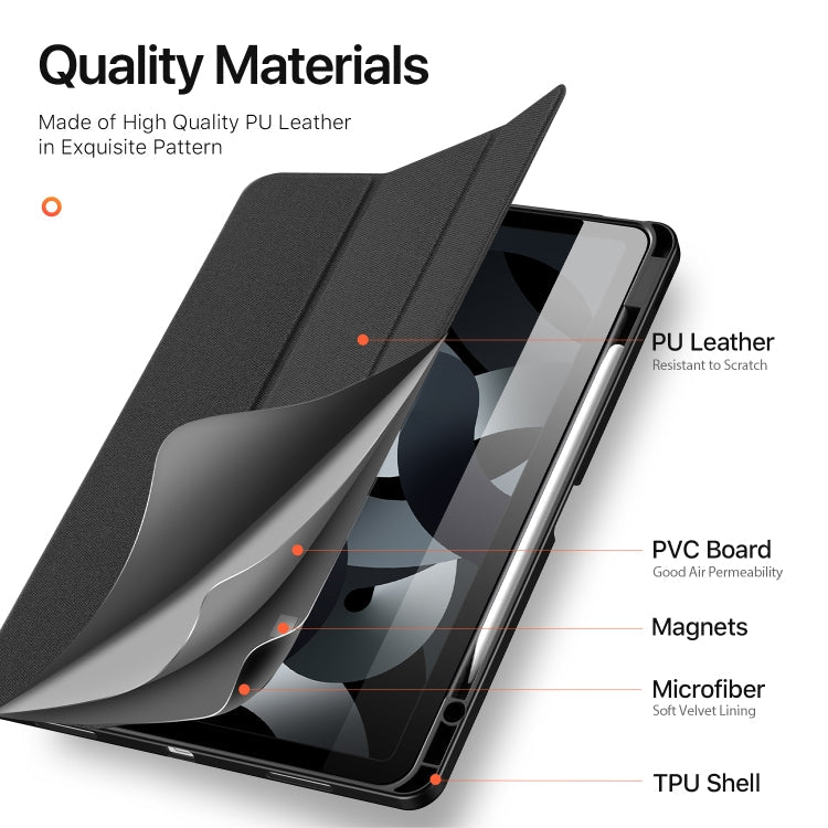 DUX DUCIS Domo Series Cloth Texture Magnetic Leather Tablet Case, For iPad Air 13 2024 / 2025 / 2026, For iPad Pro 13 2025 / 2024, For iPad Pro 11 2025 / 2024