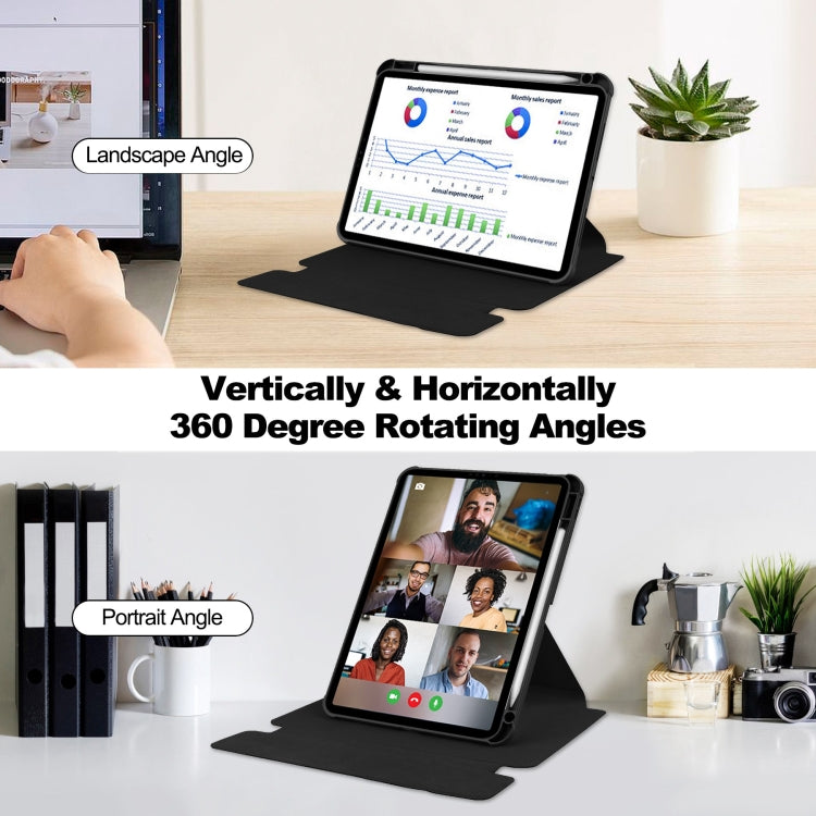 Transparent Rotation Smart Leather Tablet Case with Keyboard, For iPad Air 13 2026 / 2025 / 2024, For iPad Air 11 2026 / 2025 / 2024, For iPad Pro 13 2025 / 2024, For iPad Pro 11 2025 / 2024