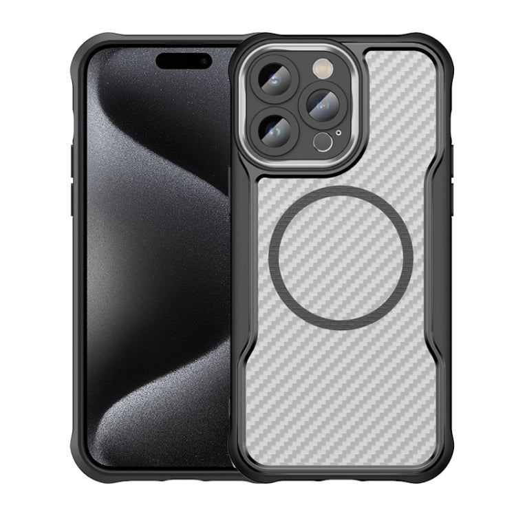 Carbon Fiber Texture MagSafe Translucent Phone Case, For iPhone 15, For iPhone 14, For iPhone 14 Pro, For iPhone 14 Pro Max, For iPhone 13 Pro Max, For iPhone 13 Pro