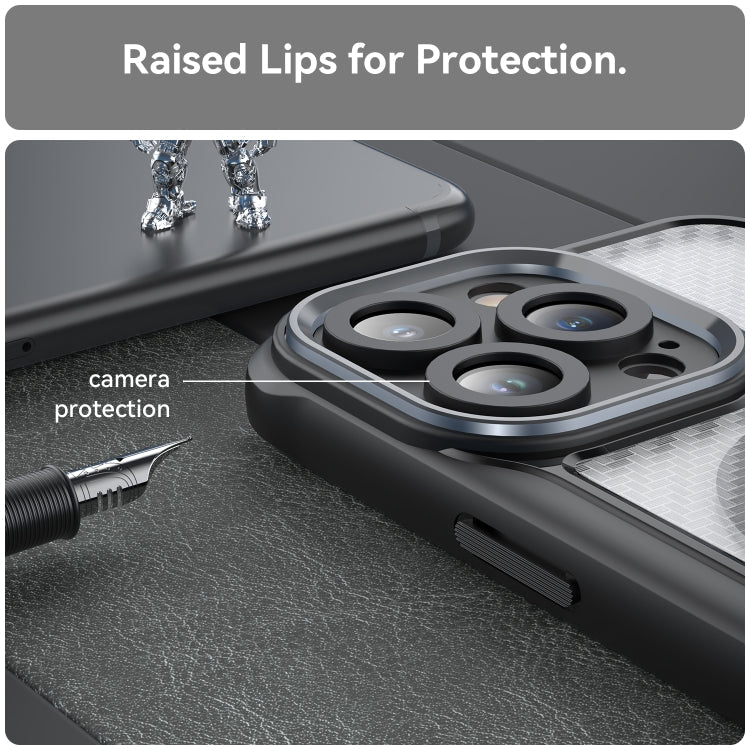 Carbon Fiber Texture MagSafe Translucent Phone Case, For iPhone 15, For iPhone 14, For iPhone 14 Pro, For iPhone 14 Pro Max, For iPhone 13 Pro Max, For iPhone 13 Pro