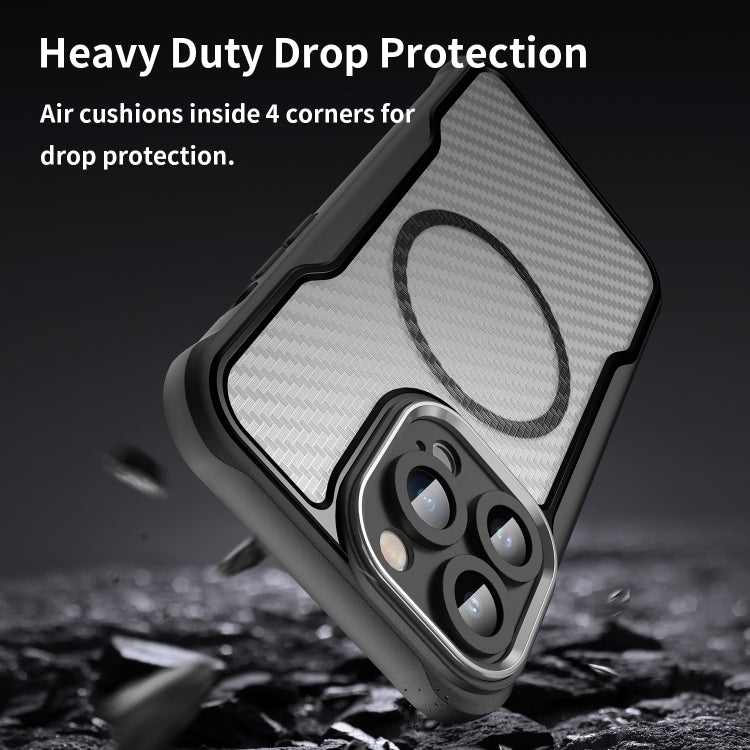 Carbon Fiber Texture MagSafe Translucent Phone Case, For iPhone 15, For iPhone 14, For iPhone 14 Pro, For iPhone 14 Pro Max, For iPhone 13 Pro Max, For iPhone 13 Pro