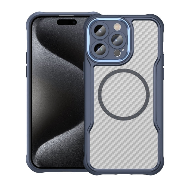 Carbon Fiber Texture MagSafe Translucent Phone Case, For iPhone 15, For iPhone 14, For iPhone 14 Pro, For iPhone 14 Pro Max, For iPhone 13 Pro Max, For iPhone 13 Pro