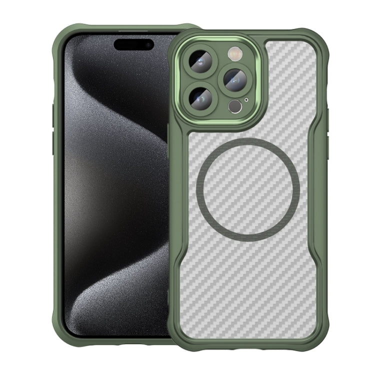 Carbon Fiber Texture MagSafe Translucent Phone Case, For iPhone 15, For iPhone 14, For iPhone 14 Pro, For iPhone 14 Pro Max, For iPhone 13 Pro Max, For iPhone 13 Pro