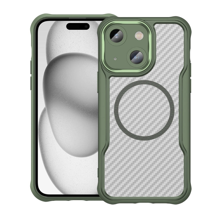 Carbon Fiber Texture MagSafe Translucent Phone Case, For iPhone 15, For iPhone 14, For iPhone 14 Pro, For iPhone 14 Pro Max, For iPhone 13 Pro Max, For iPhone 13 Pro