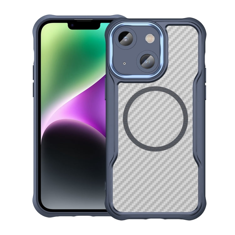 Carbon Fiber Texture MagSafe Translucent Phone Case, For iPhone 15, For iPhone 14, For iPhone 14 Pro, For iPhone 14 Pro Max, For iPhone 13 Pro Max, For iPhone 13 Pro