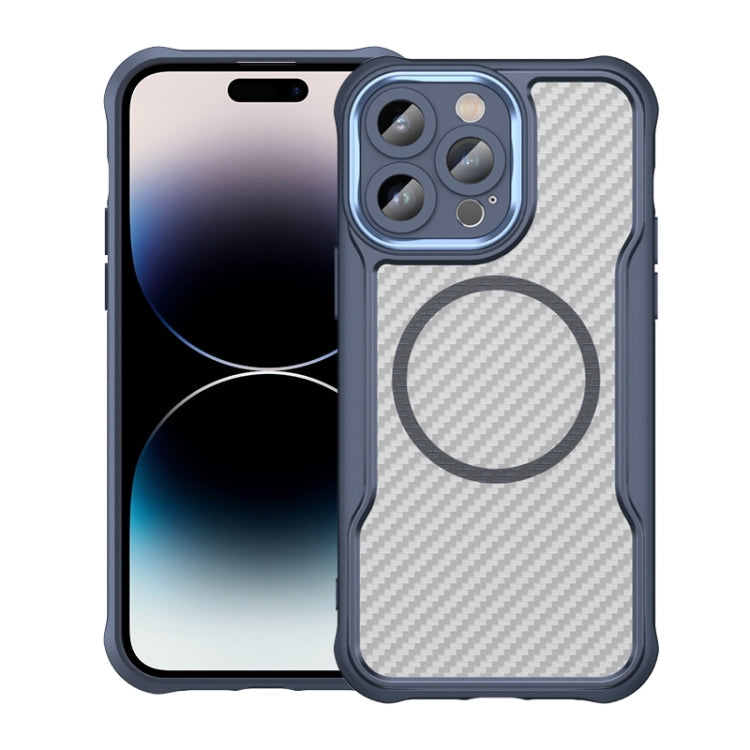 Carbon Fiber Texture MagSafe Translucent Phone Case, For iPhone 15, For iPhone 14, For iPhone 14 Pro, For iPhone 14 Pro Max, For iPhone 13 Pro Max, For iPhone 13 Pro