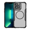 Carbon Fiber Texture MagSafe Translucent Phone Case, For iPhone 13, For iPhone 12, For iPhone 12 Pro Max, For iPhone 12 Pro, For iPhone 11 Pro Max, For iPhone 11