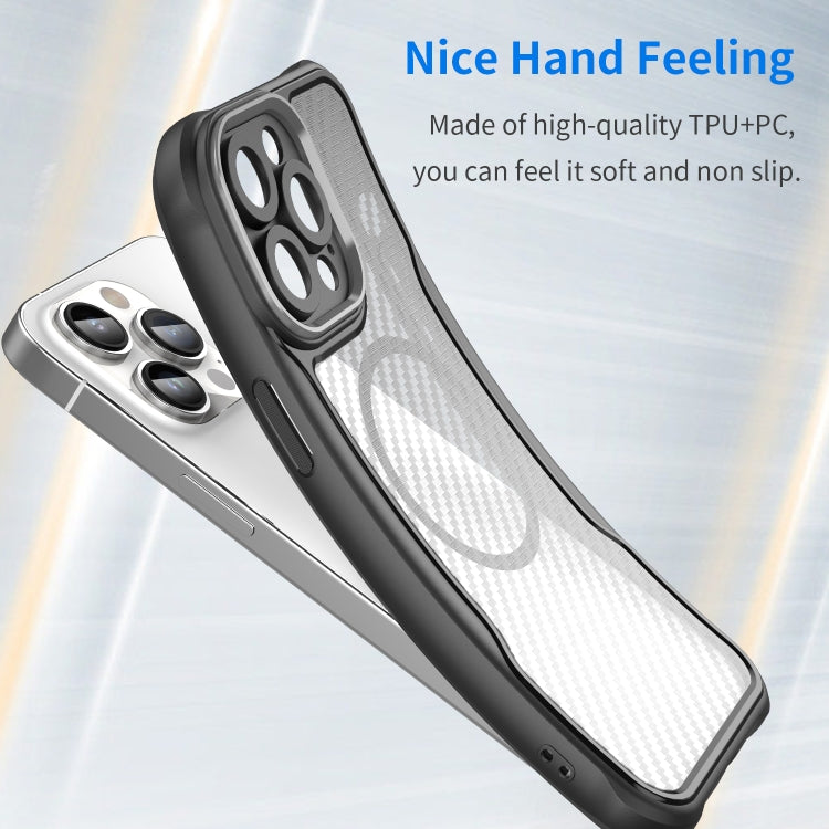Carbon Fiber Texture MagSafe Translucent Phone Case, For iPhone 13, For iPhone 12, For iPhone 12 Pro Max, For iPhone 12 Pro, For iPhone 11 Pro Max, For iPhone 11