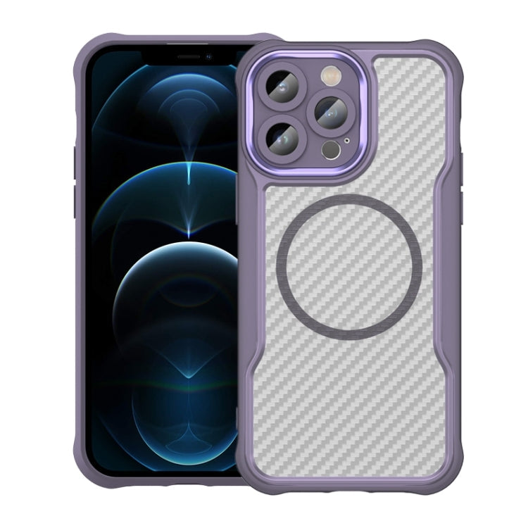 Carbon Fiber Texture MagSafe Translucent Phone Case, For iPhone 13, For iPhone 12, For iPhone 12 Pro Max, For iPhone 12 Pro, For iPhone 11 Pro Max, For iPhone 11