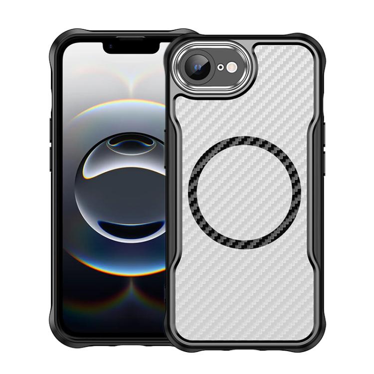 Carbon Fiber Texture MagSafe Translucent Phone Case, For iPhone 17e / 16e, For iPhone 17 Pro Max, For iPhone 17 Pro, For iPhone 17, For  iPhone Air, For iPhone 16 Pro Max