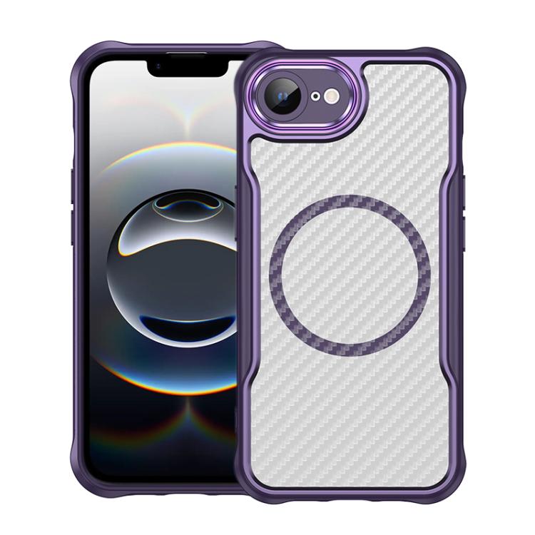 Carbon Fiber Texture MagSafe Translucent Phone Case, For iPhone 17e / 16e, For iPhone 17 Pro Max, For iPhone 17 Pro, For iPhone 17, For  iPhone Air, For iPhone 16 Pro Max