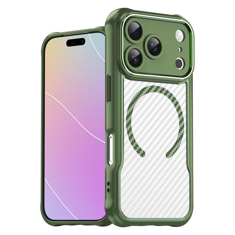 Carbon Fiber Texture MagSafe Translucent Phone Case, For iPhone 17e / 16e, For iPhone 17 Pro Max, For iPhone 17 Pro, For iPhone 17, For  iPhone Air, For iPhone 16 Pro Max