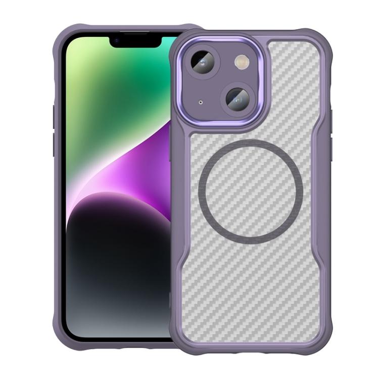 Carbon Fiber Texture MagSafe Translucent Phone Case, For iPhone 13, For iPhone 12, For iPhone 12 Pro Max, For iPhone 12 Pro, For iPhone 11 Pro Max, For iPhone 11
