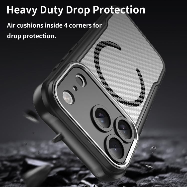 Carbon Fiber Texture MagSafe Translucent Phone Case, For iPhone 17e / 16e, For iPhone 17 Pro Max, For iPhone 17 Pro, For iPhone 17, For  iPhone Air, For iPhone 16 Pro Max
