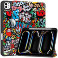 Custer Painted 3-Fold Holder Smart Leather Tablet Case with Pen Tray, For iPad Pro 11 2025 / 2024