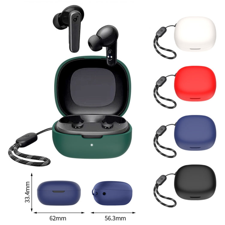 For Anker Soundcore R50i / P20i Bluetooth Earphone Silicone Protective Case(Black)