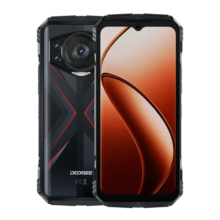 DOOGEE S118 Rugged Phone, 8GB+512GB, 6.58 inch Android 14 MediaTek Helio G99 Octa Core, Network: 4G, OTG, NFC(Black Red)