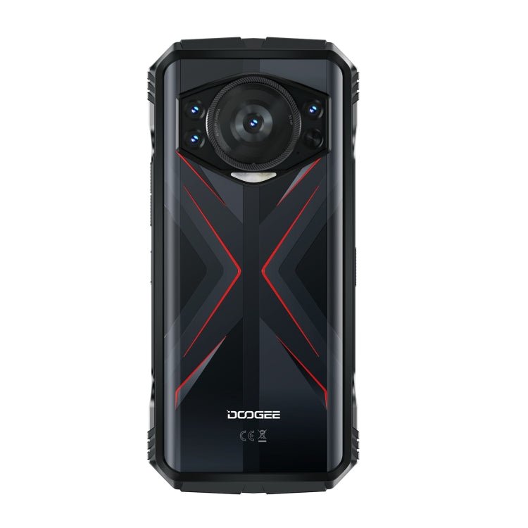 DOOGEE S118 Rugged Phone, 8GB+512GB, 6.58 inch Android 14 MediaTek Helio G99 Octa Core, Network: 4G, OTG, NFC(Black Red)