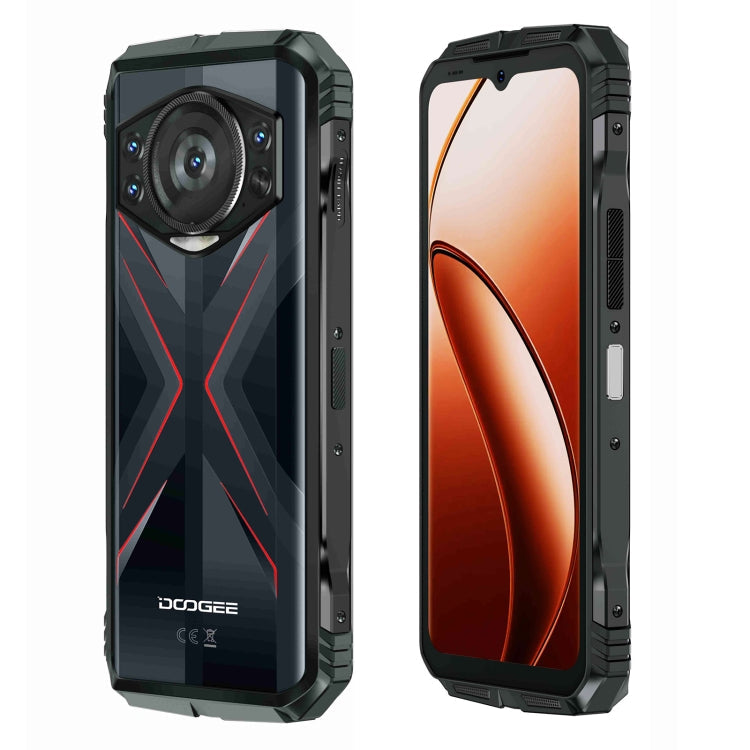 DOOGEE S118 Rugged Phone, 8GB+512GB, 6.58 inch Android 14 MediaTek Helio G99 Octa Core, Network: 4G, OTG, NFC(Black Red)