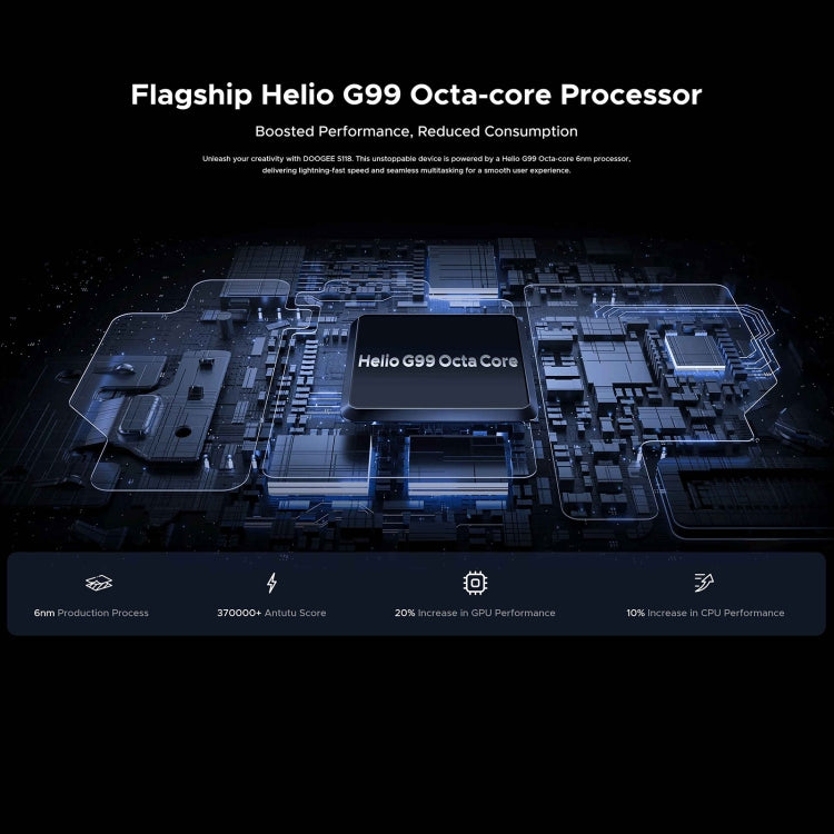 DOOGEE S118 Rugged Phone, 8GB+512GB, 6.58 inch Android 14 MediaTek Helio G99 Octa Core, Network: 4G, OTG, NFC(Black Silver)