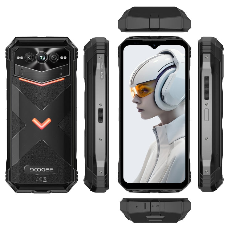 DOOGEE Vmax Plus 5G Rugged Phone, 16GB+512GB, 6.58 inch Android 14 MediaTek Dimensity 7050 Octa Core, Network: 5G, OTG, NFC(Black)