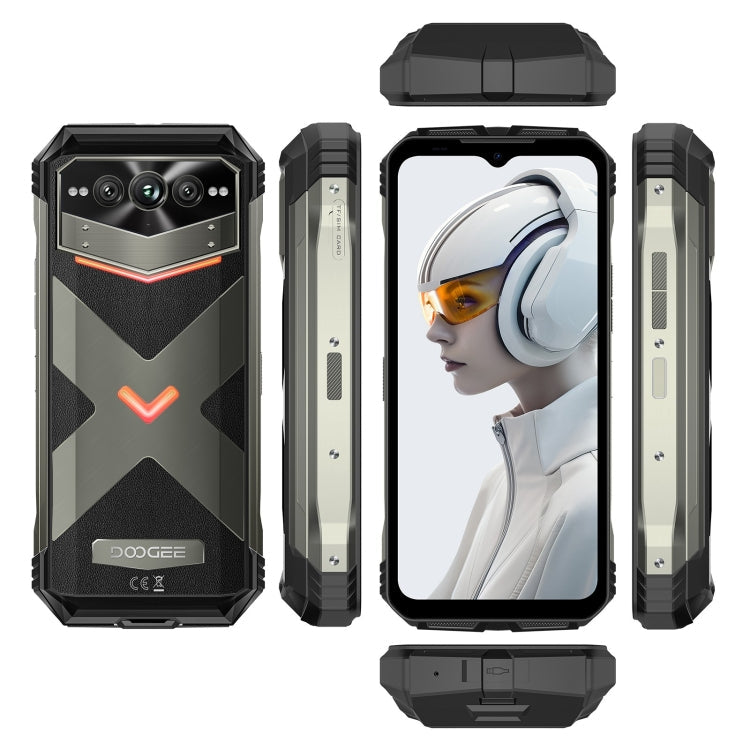 DOOGEE Vmax Plus 5G Rugged Phone, 16GB+512GB, 6.58 inch Android 14 MediaTek Dimensity 7050 Octa Core, Network: 5G, OTG, NFC(Grey)