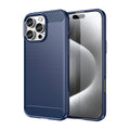 Brushed Texture Carbon Fiber TPU Phone Case, For iPhone 16