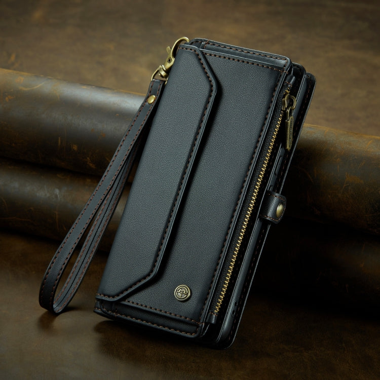 For Google Pixel 8 Pro CaseMe C36 Card Slots Zipper Wallet RFID Anti-theft Leather Phone Case(Black)