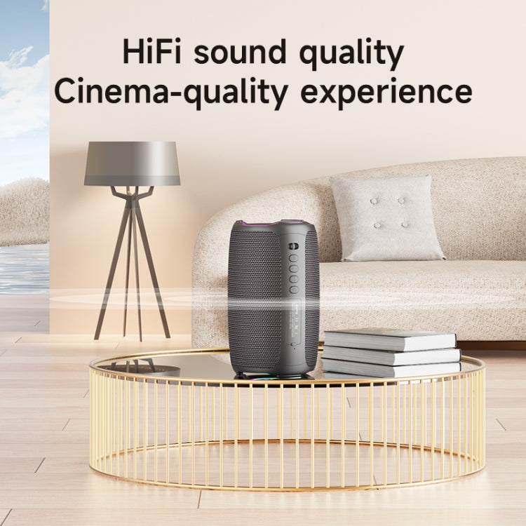 Zealot S61M RGB Rhythmic Light Karaoke Wireless Speaker, Style:Dual Mic(Black)