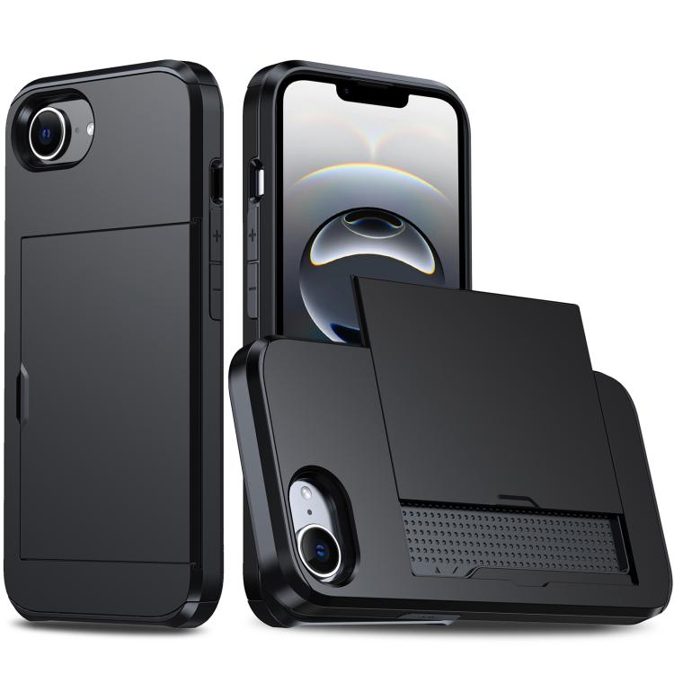 Shockproof Armor Phone Case with Card Slot, For iPhone 18 Pro Max, For iPhone 17e / 16e