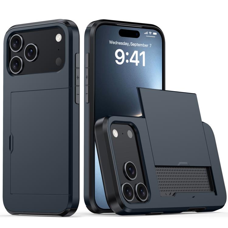 Shockproof Armor Phone Case with Card Slot, For iPhone 17 Pro Max, For iPhone 17 Pro