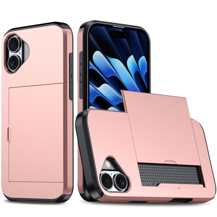 Shockproof Armor Phone Case with Card Slot, For iPhone 17, For iPhone Air