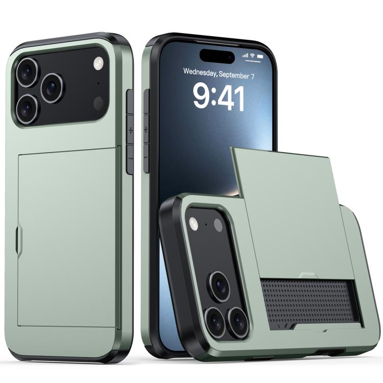 Shockproof Armor Phone Case with Card Slot, For iPhone 18 Pro Max, For iPhone 17e / 16e
