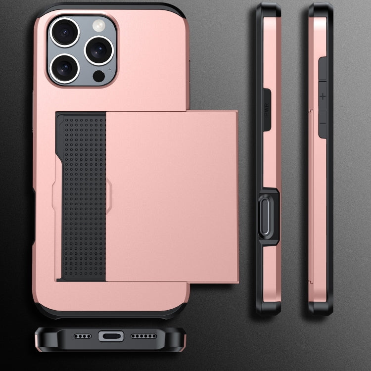 Shockproof Armor Phone Case with Card Slot, For iPhone 17 Pro Max, For iPhone 17 Pro