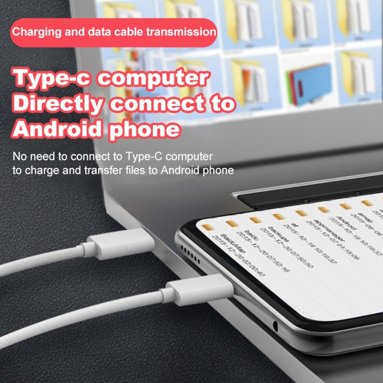 USB-C / Type-C to Micro USB Charging Data Cable, Length: 1m