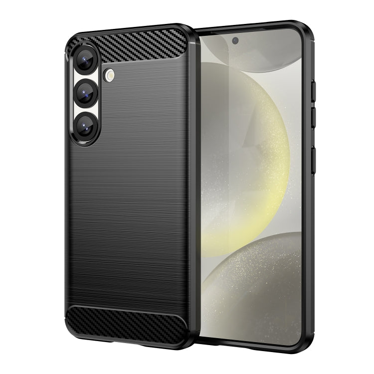 Carbon Fiber Brushed Texture TPU Phone Case, For Samsung Galaxy S26+ 5G, For Samsung Galaxy S26 Edge 5G, For Samsung Galaxy S26 Ultra 5G, For Samsung Galaxy S25 FE 5G, For Samsung Galaxy S25 Edge 5G, For Samsung Galaxy S25 5G, For Samsung Galaxy S25+ 5...