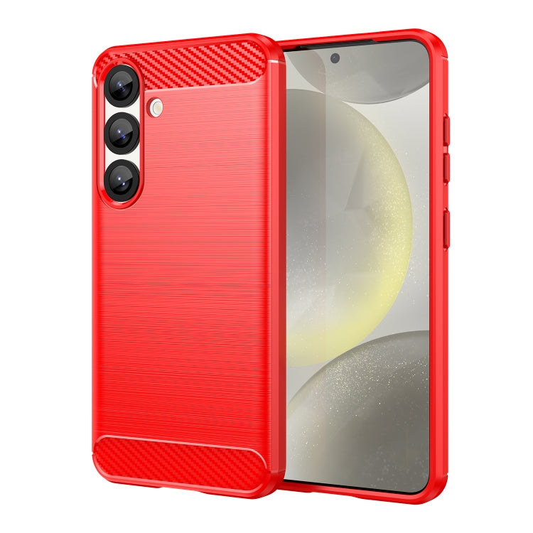 Carbon Fiber Brushed Texture TPU Phone Case, For Samsung Galaxy S26+ 5G, For Samsung Galaxy S26 Edge 5G, For Samsung Galaxy S26 Ultra 5G, For Samsung Galaxy S25 FE 5G, For Samsung Galaxy S25 Edge 5G, For Samsung Galaxy S25 5G, For Samsung Galaxy S25+ 5...